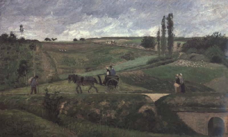 Camille Pissarro The road to Ennery,near Pontoise La route d-Ennery pres de Pontoise Norge oil painting art